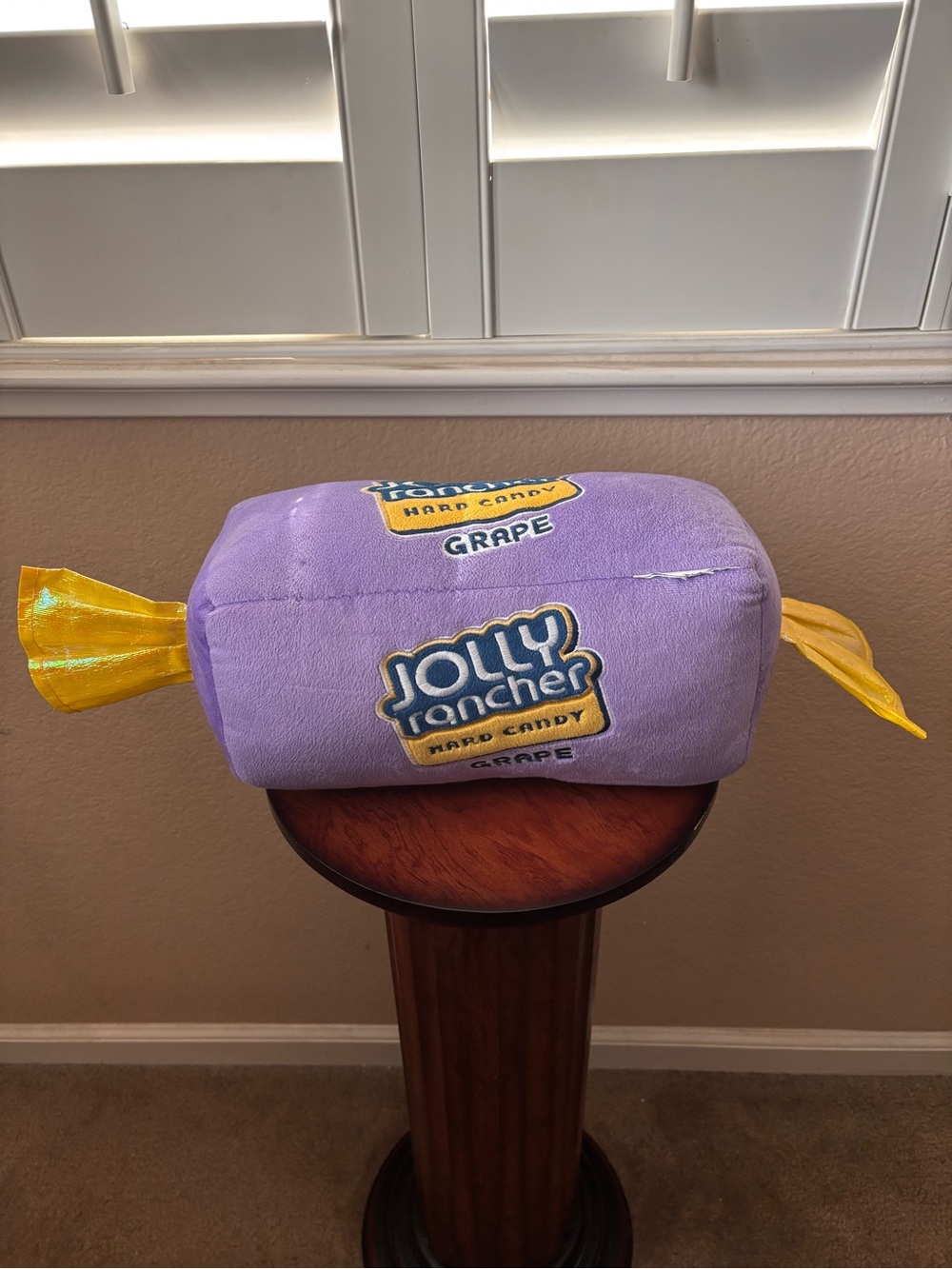 Jolly Rancher Hard Candy Grape Purple 12" Plush Pillow  2017 - Picture 2 of 3